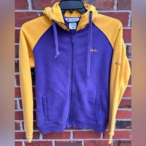COPY - LSU Tigers Women's Columbia Full-Zip XL Purple and Gold Hoodie Sweatshirt